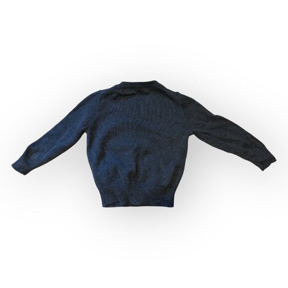 Crewcuts by JCrew Kids Gray Sweater with Neon Glow In Dark Monster Boys Size 3T - Picture 3 of 13